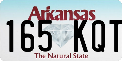 AR license plate 165KQT
