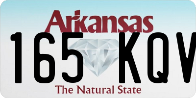 AR license plate 165KQV