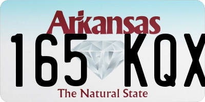 AR license plate 165KQX
