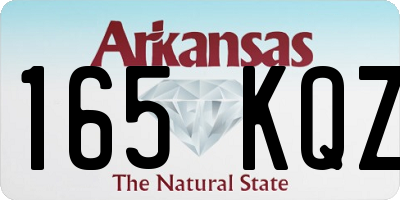 AR license plate 165KQZ