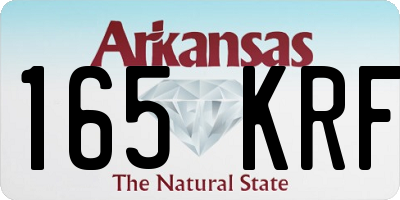 AR license plate 165KRF