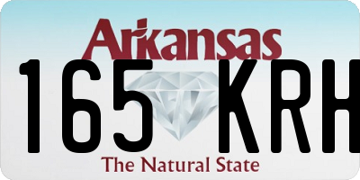 AR license plate 165KRH