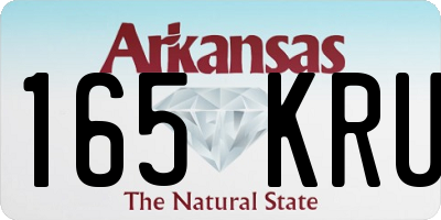 AR license plate 165KRU