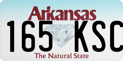 AR license plate 165KSC