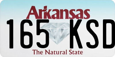 AR license plate 165KSD