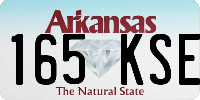 AR license plate 165KSE
