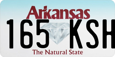 AR license plate 165KSH