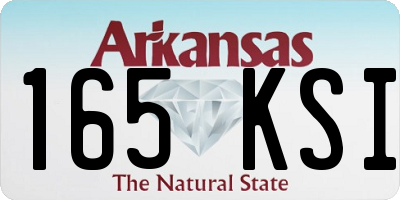 AR license plate 165KSI