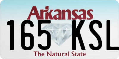 AR license plate 165KSL