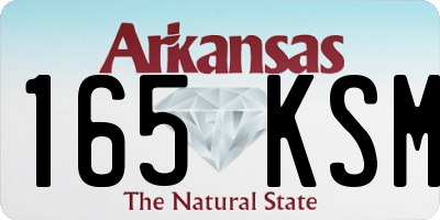 AR license plate 165KSM