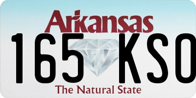 AR license plate 165KSO
