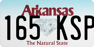 AR license plate 165KSP
