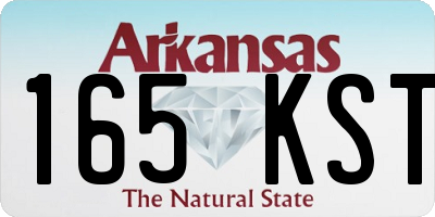 AR license plate 165KST