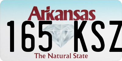AR license plate 165KSZ