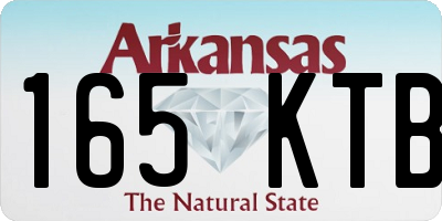 AR license plate 165KTB
