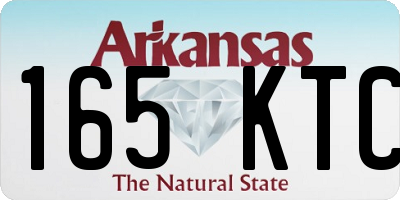 AR license plate 165KTC