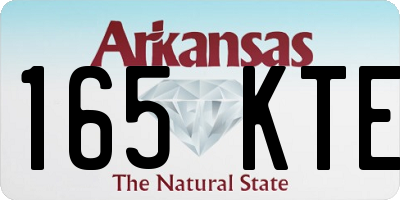 AR license plate 165KTE