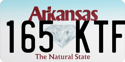 AR license plate 165KTF