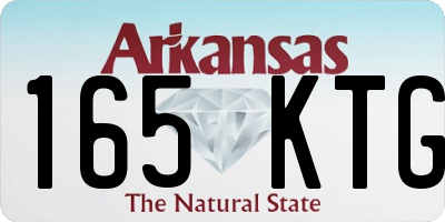 AR license plate 165KTG