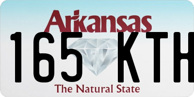 AR license plate 165KTH