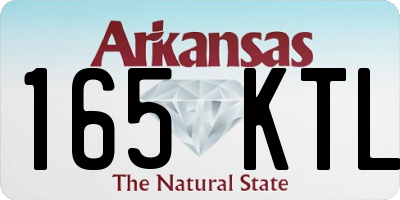 AR license plate 165KTL