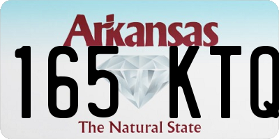 AR license plate 165KTQ