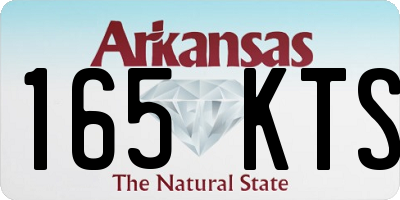 AR license plate 165KTS