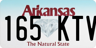 AR license plate 165KTV