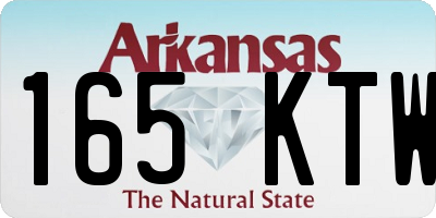 AR license plate 165KTW
