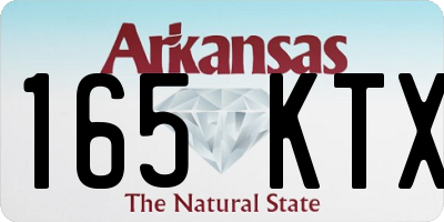 AR license plate 165KTX