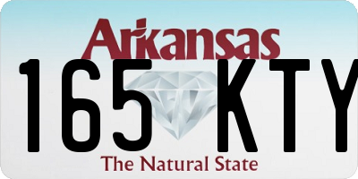 AR license plate 165KTY