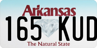 AR license plate 165KUD