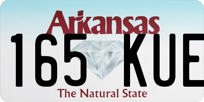 AR license plate 165KUE
