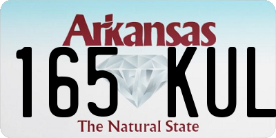 AR license plate 165KUL