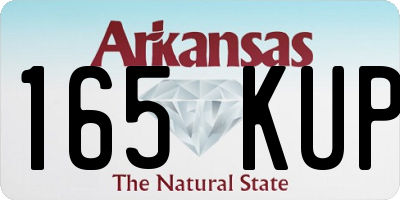 AR license plate 165KUP