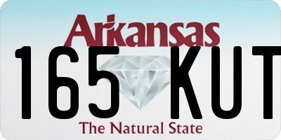 AR license plate 165KUT