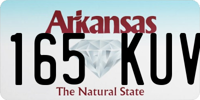 AR license plate 165KUV