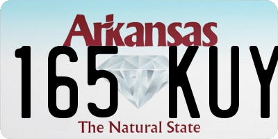 AR license plate 165KUY
