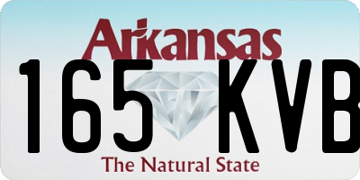 AR license plate 165KVB