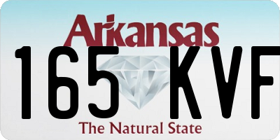 AR license plate 165KVF