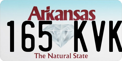 AR license plate 165KVK