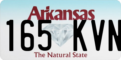 AR license plate 165KVN