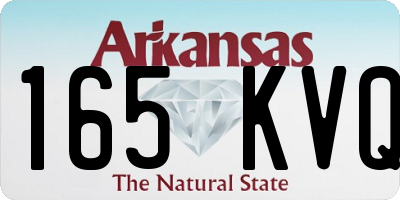 AR license plate 165KVQ