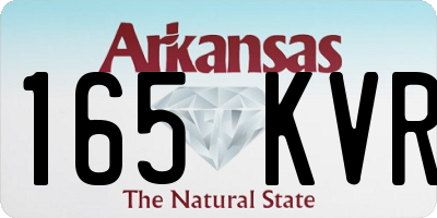 AR license plate 165KVR