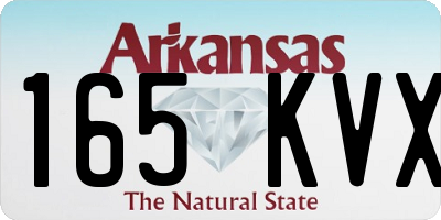 AR license plate 165KVX