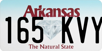 AR license plate 165KVY