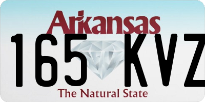 AR license plate 165KVZ