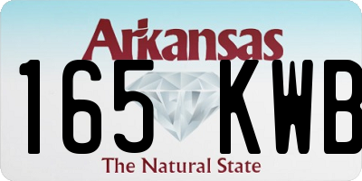 AR license plate 165KWB