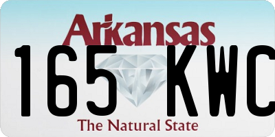 AR license plate 165KWC