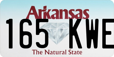 AR license plate 165KWE